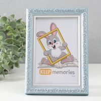 Фоторамка пластик "Винтаж" 10х15 см, голубой