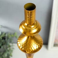 Подсвечник металл на 1 свечу "Рафаэль" состаренная бронза 12х12х63,5 см