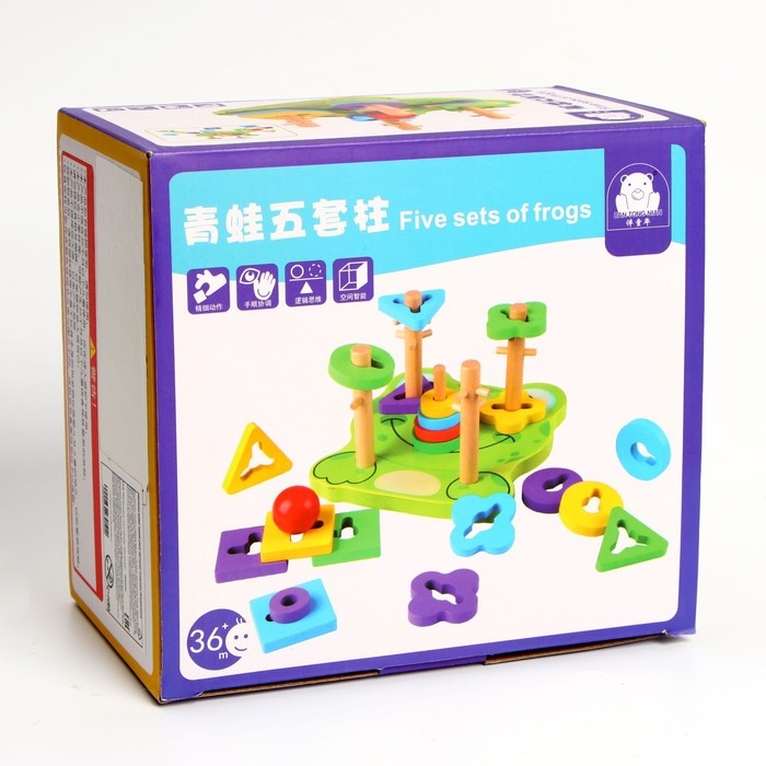 Пирамидка логическая &laquo;Лягушка&raquo;