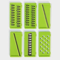 Овощерезка универсальная Chopper, 22 насадки, цвет серый/зелёный Овощерезка универсальная Chopper, 22 насадки, цвет серый/зелёный