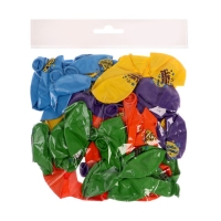 Воздушный шар латексный 12" «С Днём Рождения», яркий праздник, 50 шт. Воздушный шар латексный 12" «С Днём Рождения», яркий праздник, 50 шт.