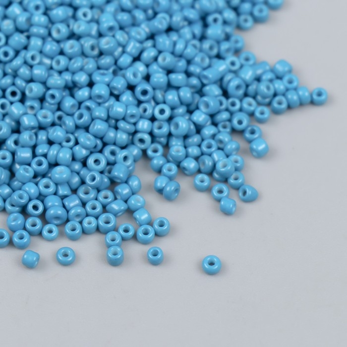 Бисер стекло 12/0 Бисер стекло 12/0 "Глубокий голубой" яркий 450 гр