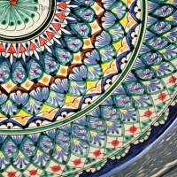 Ляган Риштанская Керамика "Узоры", 42 см, синий Ляган Риштанская Керамика "Узоры", 42 см, синий