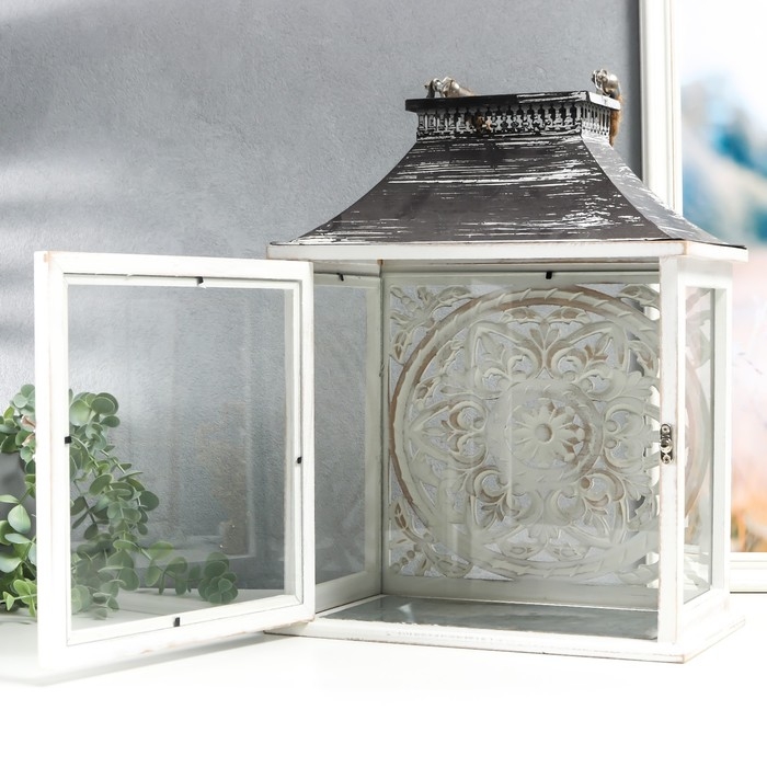 Подсвечник дерево Подсвечник дерево "Медальон лепнина" набор 2 шт 29х22х13 см, 47х19х31 см