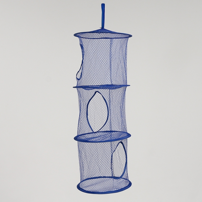 Корзина подвесная для игрушек, 3 секции, 27 &times; 27 &times; 70 см, МИКС