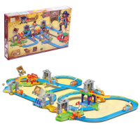 Железная дорога &laquo;Пиратские истории&raquo;, работает от батареек, 90 деталей