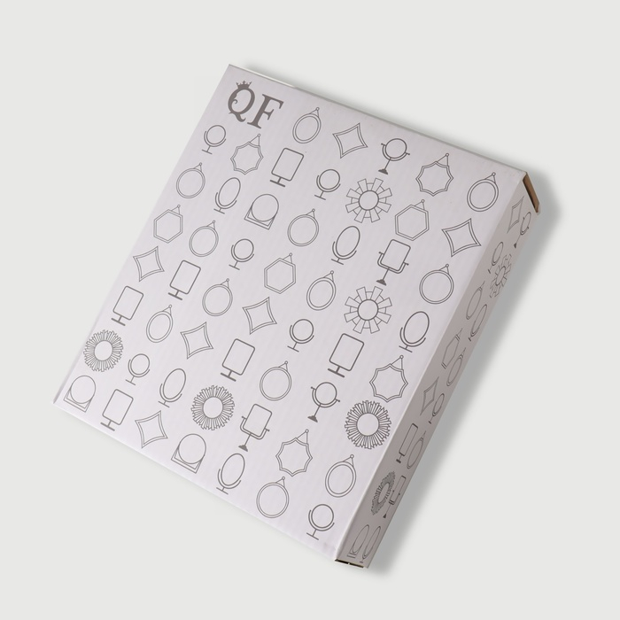 Зеркало на подставке, двустороннее, зеркальная поверхность 13,5 &times; 16 см, цвет белый