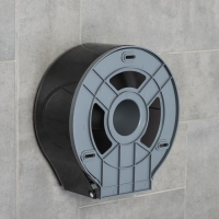 Диспенсер туалетной бумаги, 28×27,5×12 см, втулка 6,5 см, пластик, цвет чёрный Диспенсер туалетной бумаги, 28×27,5×12 см, втулка 6,5 см, пластик, цвет чёрный