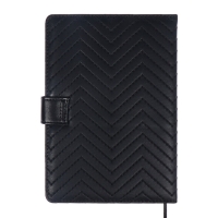 Ежедневник недатированный, A5, 136 листов, кожзам, deVENTE.Elizabeth, твердая обложка с поролоном, хлястик, перфорация, ляссе, блок 70%, черный Ежедневник недатированный, A5, 136 листов, кожзам, deVENTE.Elizabeth, твердая обложка с поролоном, хлястик, перфорация, ляссе, блок 70%, черный