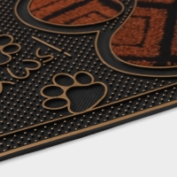 Коврик придверный Доляна «Лапка», цвет МИКС Коврик придверный Доляна «Лапка», цвет МИКС