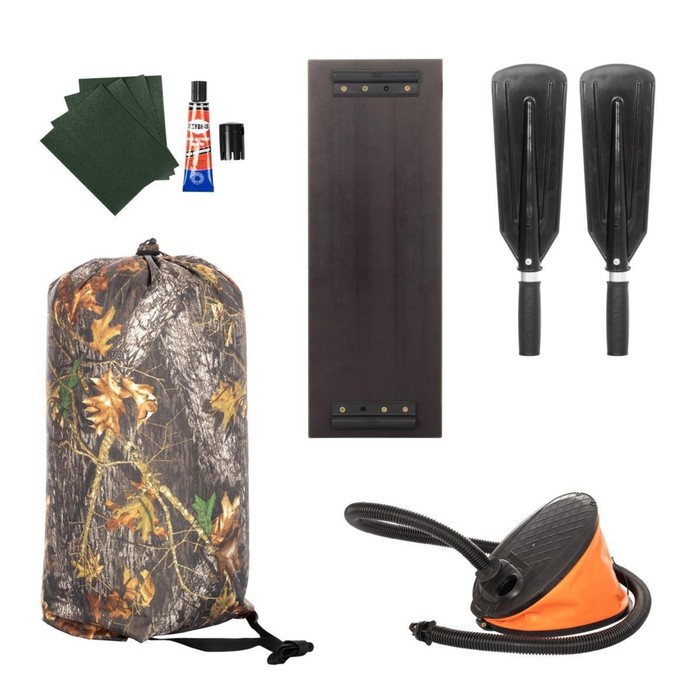 Лодка «Бриз 190» с гребками, цвет зелёный Лодка «Бриз 190» с гребками, цвет зелёный