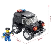 Конструктор Спецназ &laquo;Джип&raquo;, 63 детали