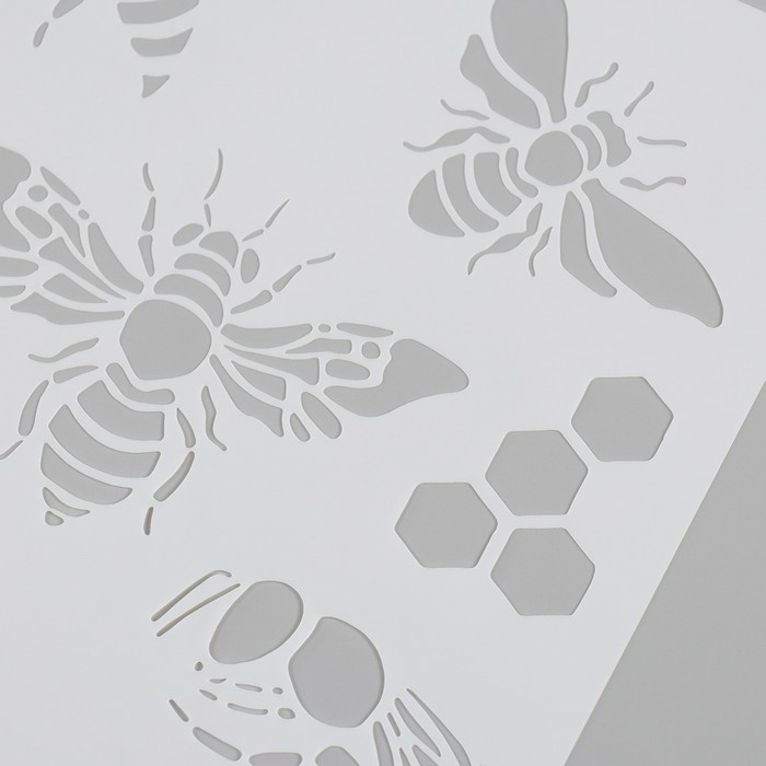 Трафарет пластик Трафарет пластик "Пчёлы" 20х20 см