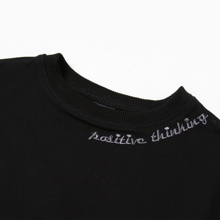 Комплект для девочки (свитшот, брюки), цвет чёрный, рост 98 см Комплект для девочки (свитшот, брюки), цвет чёрный, рост 98 см