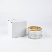 Кружка с крышкой стеклянная Дорого внимание &laquo;Любовь&raquo;, 450 мл