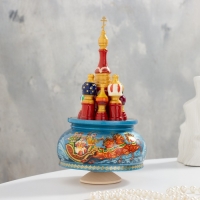 Сувенир музыкальный "Храм", тройка, ручная роспись Сувенир музыкальный "Храм", тройка, ручная роспись