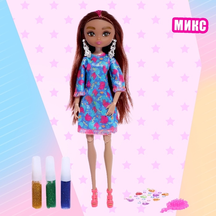 Кукла-модель &laquo;Создай свой стиль&raquo; с аксессуарами, МИКС
