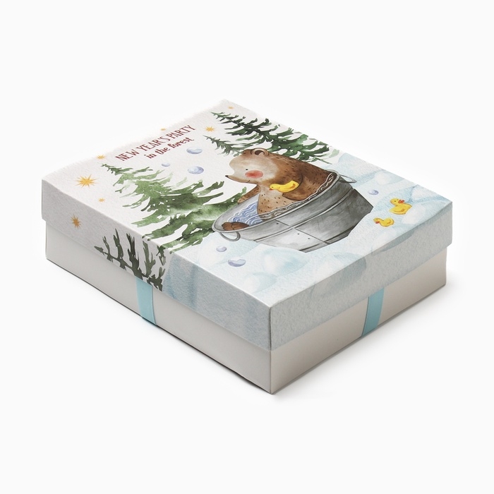 Набор махровых полотенец Этель Набор махровых полотенец Этель "Мишка в лесу" 30х30 см -5шт, 100% хл, 340гр/м2