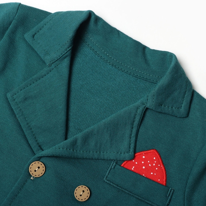 Комплект детский, цвет зеленый, рост 68 см