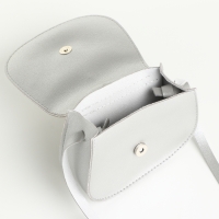 Сумка детская для девочки на клапане &laquo;Выбражулька&raquo;, цвет серебряный