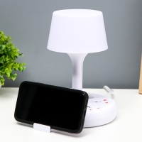 Настольная лампа "Эра" LED 5Вт 3000К-6000К 4 розетки 2хUSB2.0 МИКС 15х15х22см RISALUX Настольная лампа "Эра" LED 5Вт 3000К-6000К 4 розетки 2хUSB2.0 МИКС 15х15х22см RISALUX