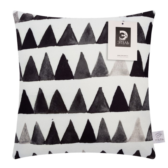 Наволочка декоративная Этель Акварель Наволочка декоративная Этель Акварель"Треугольники" 40 х 40 см, велюр