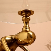 Столик кофейный 50х50х46 см, алюминий, стекло Столик кофейный 50х50х46 см, алюминий, стекло