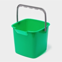 Ведро для уборки, 5,6 л, 22&times;23&times;18.7 см, зелёный