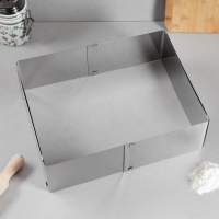 Форма раздвижная для выпечки &laquo;Прямоугольная&raquo;, h-10 см, 18х32 - 26х50 см