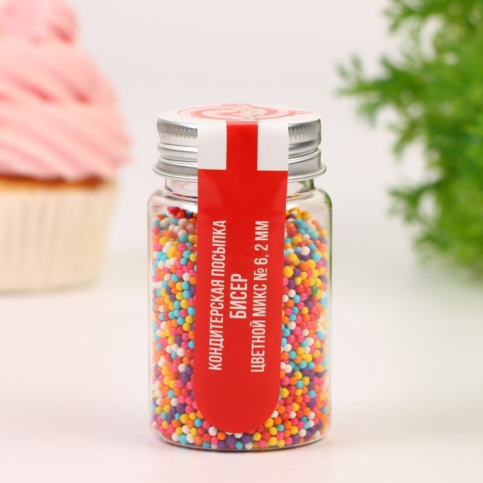 Кондитерская посыпка Кондитерская посыпка "Бисер: цветной микс № 6", Пасха, 2 мм, 50 г