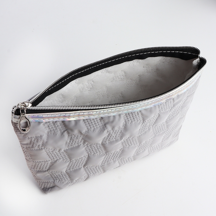 Косметичка на молнии, цвет серый Косметичка на молнии, цвет серый
