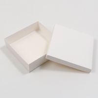 Коробка складная, крышка-дно, белая, 23 х 23 х 6,5 см