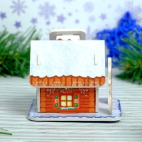 3D Конструктор фигурки &laquo;Дом деда мороза&raquo;