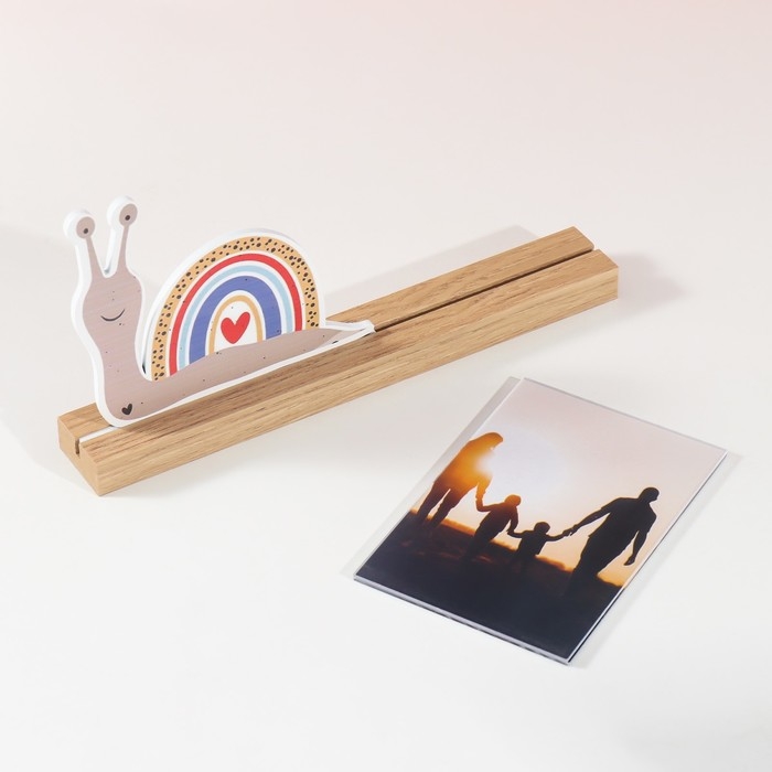 Фоторамка дерево, акрил 10х15 см Фоторамка дерево, акрил 10х15 см "Улитка" 4х27,3х14 см