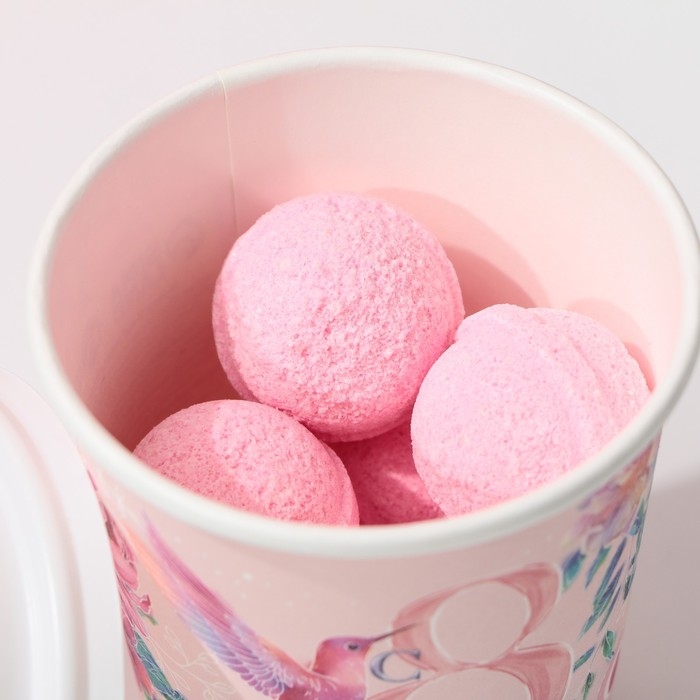 Подарочный набор косметики &laquo;С 8 Марта!&raquo;, бомбочки для ванны 6 х 20 г, ЧИСТОЕ СЧАСТЬЕ