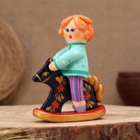 Ковровская игрушка "Малыш на лошадке", керамика Ковровская игрушка "Малыш на лошадке", керамика