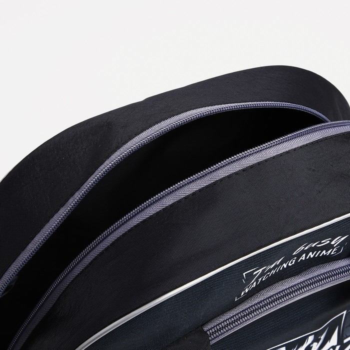 Чемодан малый 37 л (S) с сумкой, отдел на молнии, с расширением, с расширением, цвет чёрный