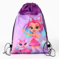 Мешок для обуви &laquo;Волшебная девочка с питомцем&raquo; нетканное полотно, размер 30 х 40 см