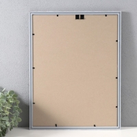 Фоторамка пластик "Стиль морозное серебро" 30х40 см, морозное серебро