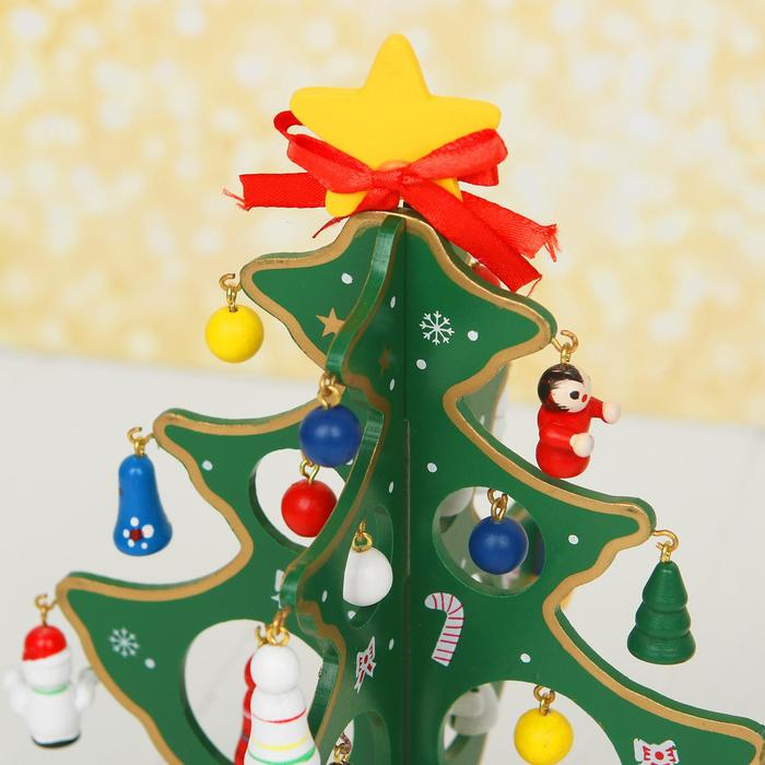 Сувенир новогодний Сувенир новогодний "Елка на подставке" (градиент, цвет микс)