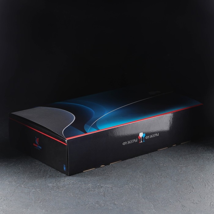 Набор бокалов для вина &laquo;Волна&raquo;, стеклянный, 350 мл, 6 шт