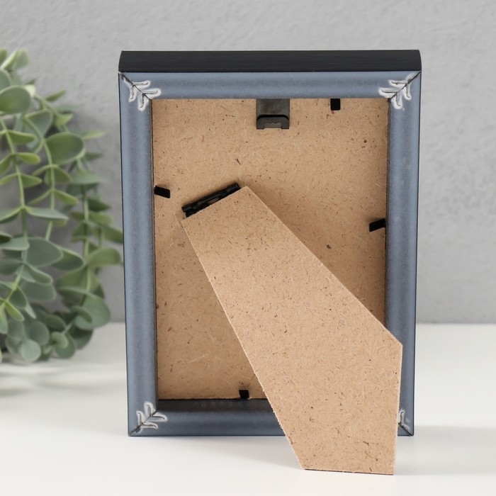 Фоторамка пластик Gallery 10х15 см, чёрный (пластиковый экран)