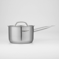 Ковш &laquo;Общепит&raquo;, 1,8 л, d=16 см, h=9 см, металлическая крышка, с теплораспределительным слоем, индукция