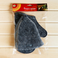 Набор для бани "Универсальный" шапка, рукавица Набор для бани "Универсальный" шапка, рукавица