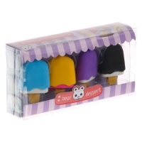 Набор фигурных ластиков &laquo;Вкусняшки&raquo;, 4 штуки, МИКС