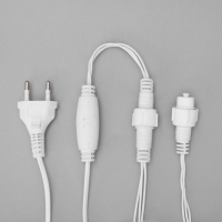 Гирлянда &laquo;Бахрома&raquo; 3 &times; 0.9 м, IP44, УМС, белая нить, 232 LED, свечение красное, 220 В