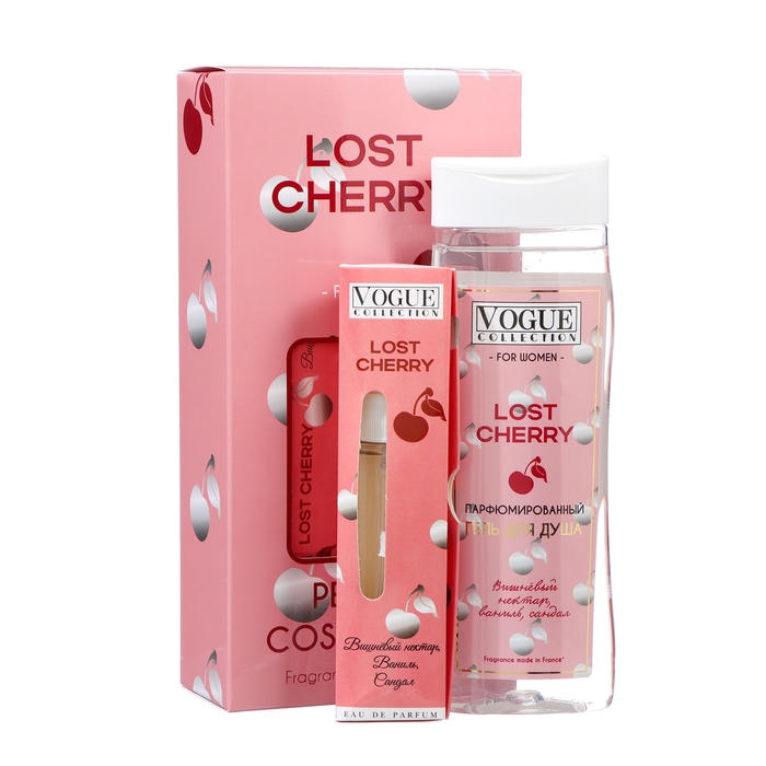 Подарочный набор косметики женский Lost Cherry: гель для душа, 250 мл + парфюмерная вода, 33 мл Подарочный набор косметики женский Lost Cherry: гель для душа, 250 мл + парфюмерная вода, 33 мл
