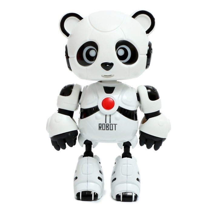 Робот &laquo;Пэнди&raquo;, запись голоса, реагирует на прикосновение, световые и звуковые эффекты, металлический