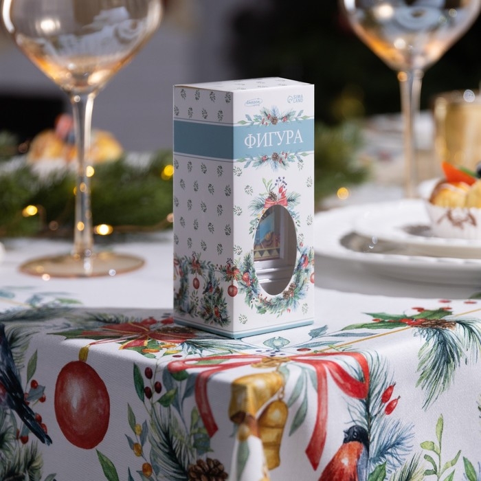 Светодиодная фигура &laquo;Серебристый фонарь с котиками&raquo; 5 &times; 12 &times; 5 см, пластик, батарейки AG13х3 (в комплекте), свечение тёплое белое