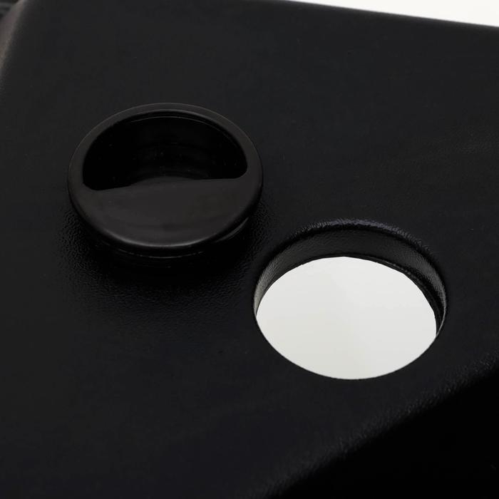 Аквариум Аквариум "Дельта" угловой с крышкой, 25 литров, 34 х 34 х 31/37,5 см, чёрный